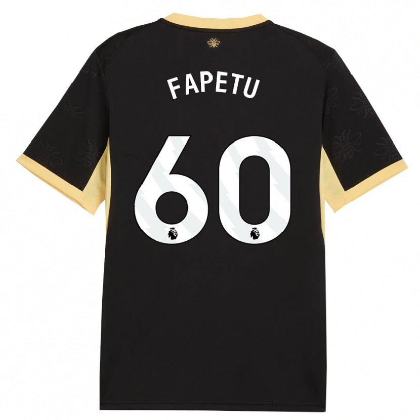 Danxen Herren Femi Fapetu #60 Schwarz Gelb Auswärtstrikot Trikot 2026/27 T-Shirt Österreich