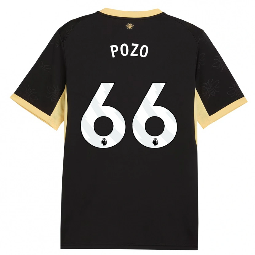 Danxen Herren Iker Pozo #66 Schwarz Gelb Auswärtstrikot Trikot 2026/27 T-Shirt Österreich
