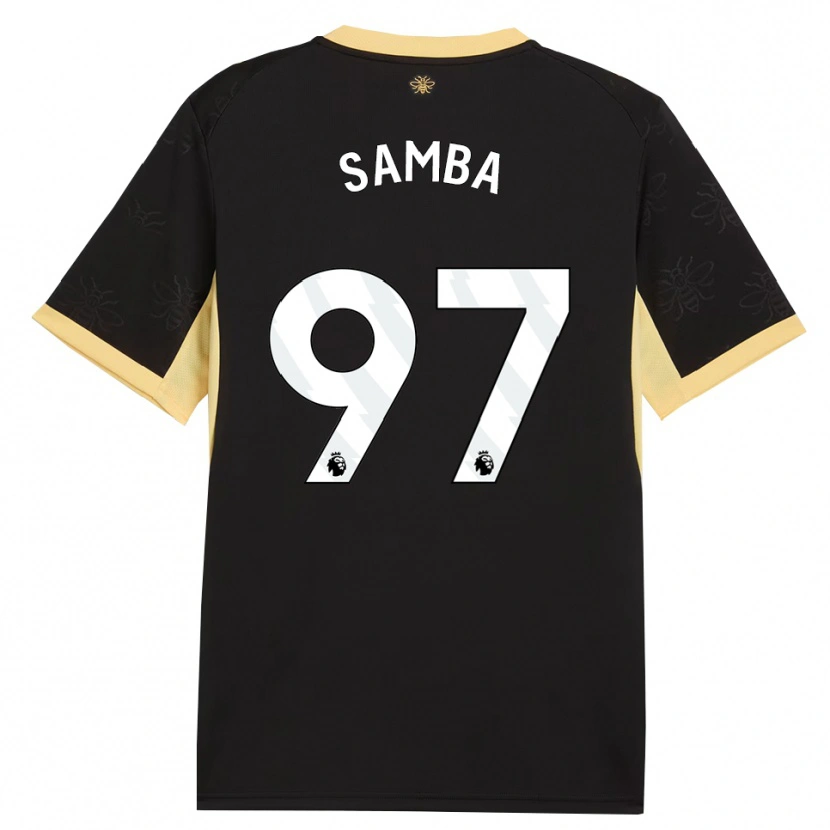 Danxen Herren Tyrone Samba #97 Schwarz Gelb Auswärtstrikot Trikot 2026/27 T-Shirt Österreich