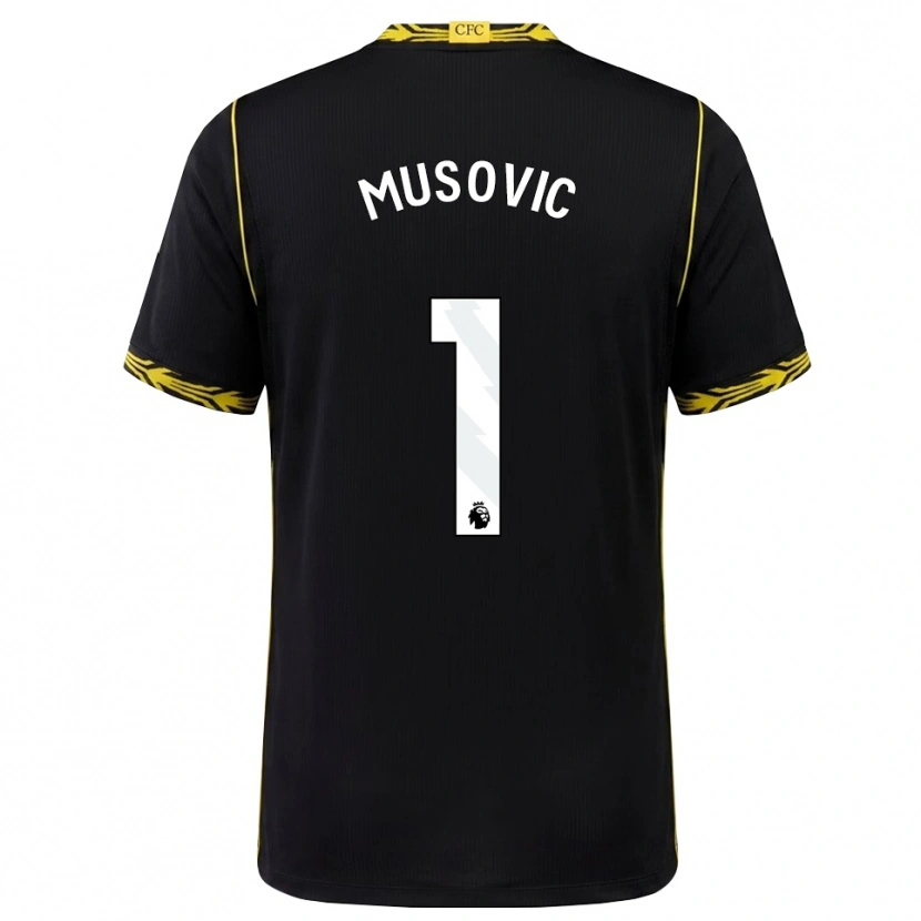 Danxen Herren Zecira Musovic #1 Schwarz Gelb Auswärtstrikot Trikot 2026/27 T-Shirt Österreich