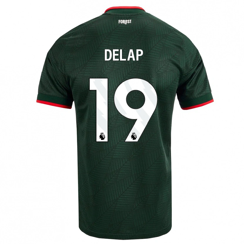Danxen Herren Liam Delap #19 Dunkelgrün Rot Auswärtstrikot Trikot 2026/27 T-Shirt Österreich