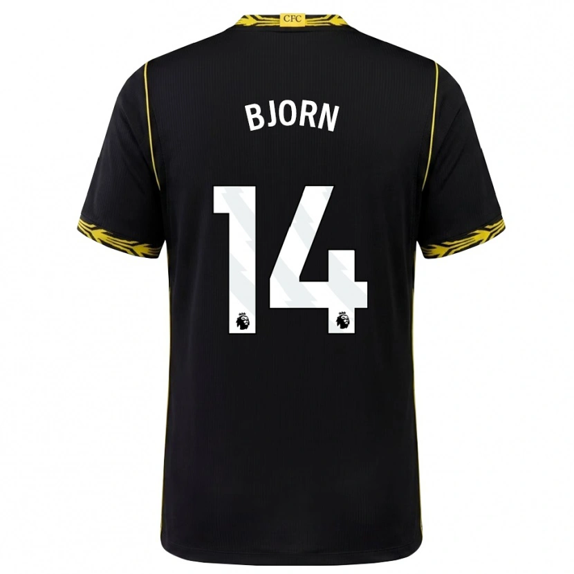 Danxen Herren Nathalie Björn #14 Schwarz Gelb Auswärtstrikot Trikot 2026/27 T-Shirt Österreich