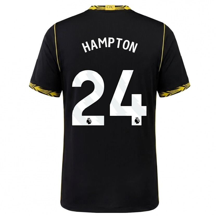Danxen Herren Hannah Hampton #24 Schwarz Gelb Auswärtstrikot Trikot 2026/27 T-Shirt Österreich