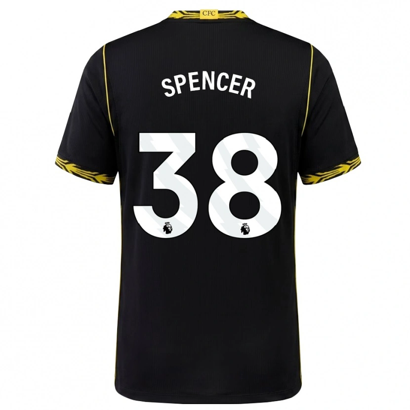 Danxen Herren Becky Spencer #38 Schwarz Gelb Auswärtstrikot Trikot 2026/27 T-Shirt Österreich