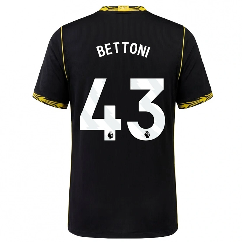Danxen Herren Harrison Bettoni #43 Schwarz Gelb Auswärtstrikot Trikot 2026/27 T-Shirt Österreich