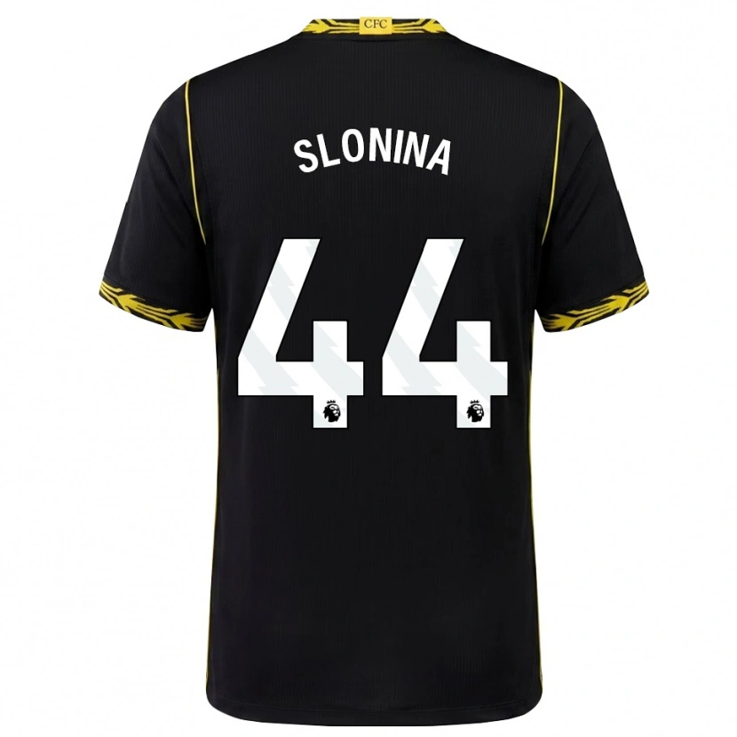 Danxen Herren Gabriel Slonina #44 Schwarz Gelb Auswärtstrikot Trikot 2026/27 T-Shirt Österreich