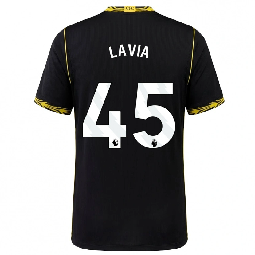 Danxen Herren Roméo Lavia #45 Schwarz Gelb Auswärtstrikot Trikot 2026/27 T-Shirt Österreich
