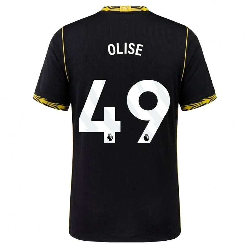 Danxen Herren Richard Olise #49 Schwarz Gelb Auswärtstrikot Trikot 2026/27 T-Shirt Österreich
