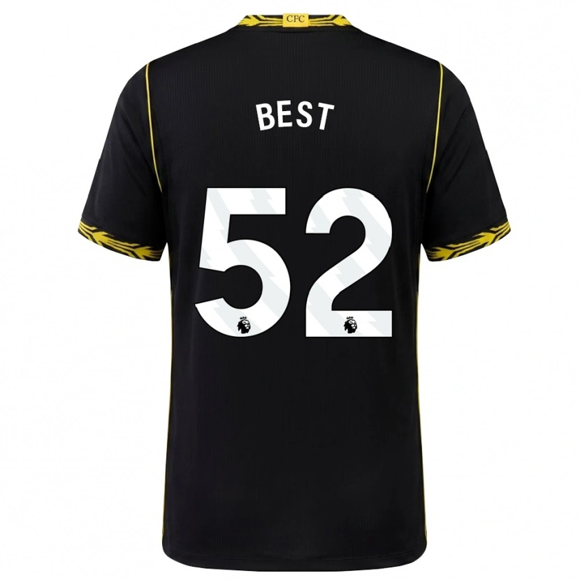 Danxen Herren Kian Best #52 Schwarz Gelb Auswärtstrikot Trikot 2026/27 T-Shirt Österreich