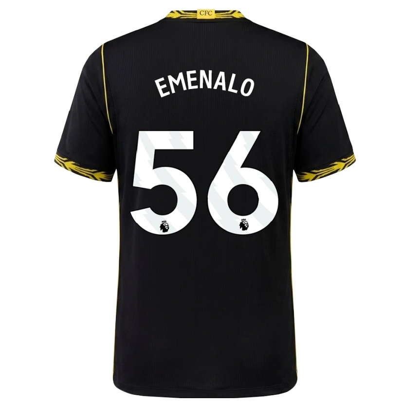 Danxen Herren Landon Emenalo #56 Schwarz Gelb Auswärtstrikot Trikot 2026/27 T-Shirt Österreich