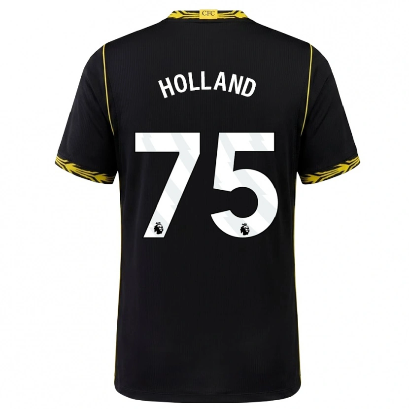 Danxen Herren Charlie Holland #75 Schwarz Gelb Auswärtstrikot Trikot 2026/27 T-Shirt Österreich