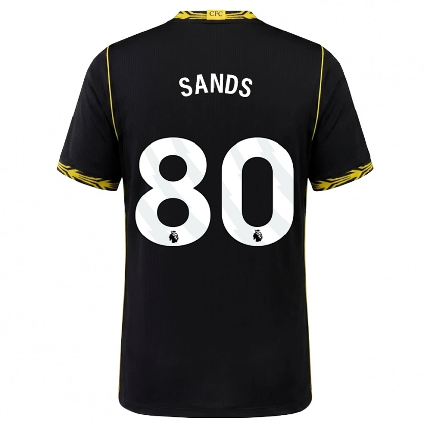 Danxen Herren Hudson Sands #80 Schwarz Gelb Auswärtstrikot Trikot 2026/27 T-Shirt Österreich