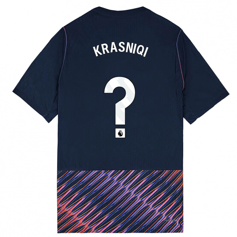 Danxen Herren Elliot Krasniqi #0 Königlich Blau Weiß Auswärtstrikot Trikot 2026/27 T-Shirt Österreich