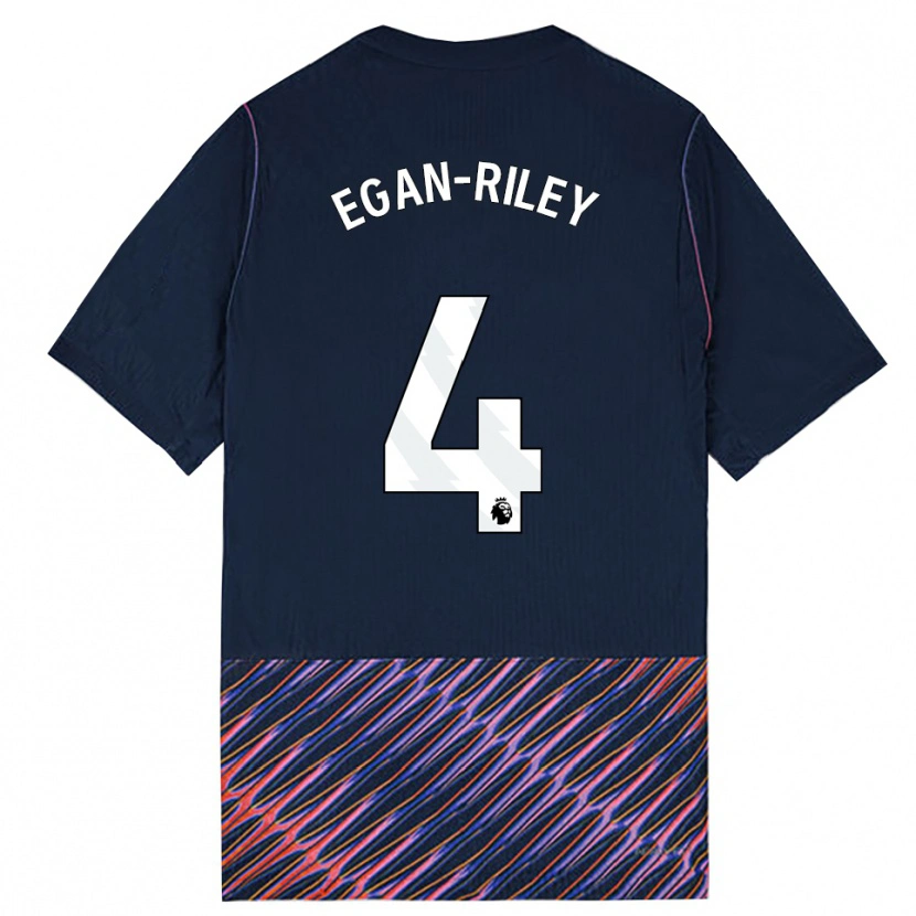 Danxen Herren Roman Egan-Riley #4 Königlich Blau Weiß Auswärtstrikot Trikot 2026/27 T-Shirt Österreich