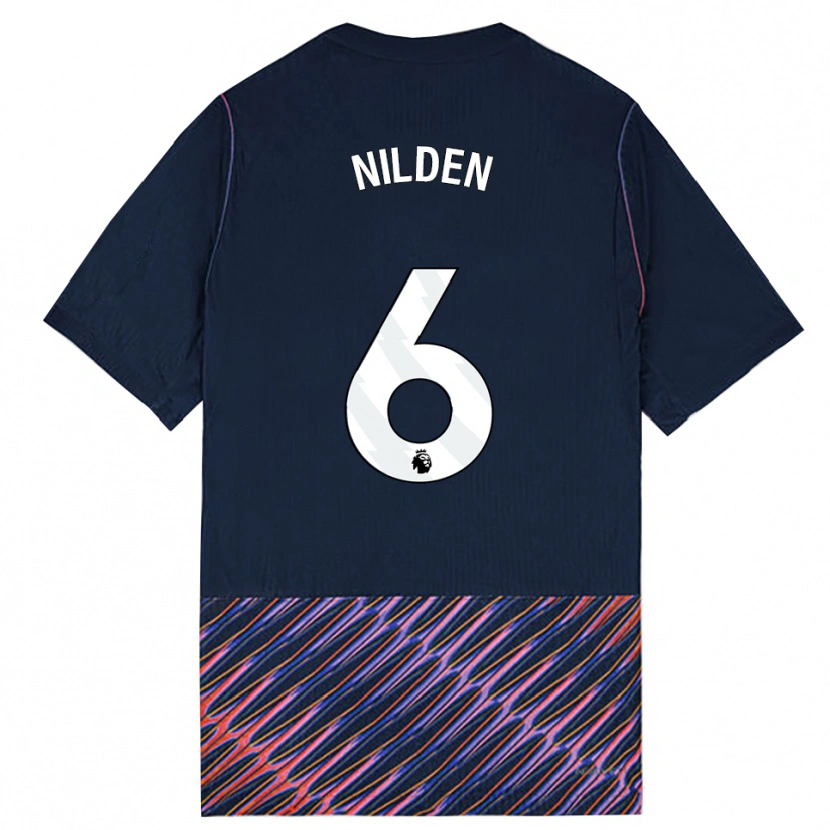 Danxen Herren Amanda Nildén #6 Königlich Blau Weiß Auswärtstrikot Trikot 2026/27 T-Shirt Österreich