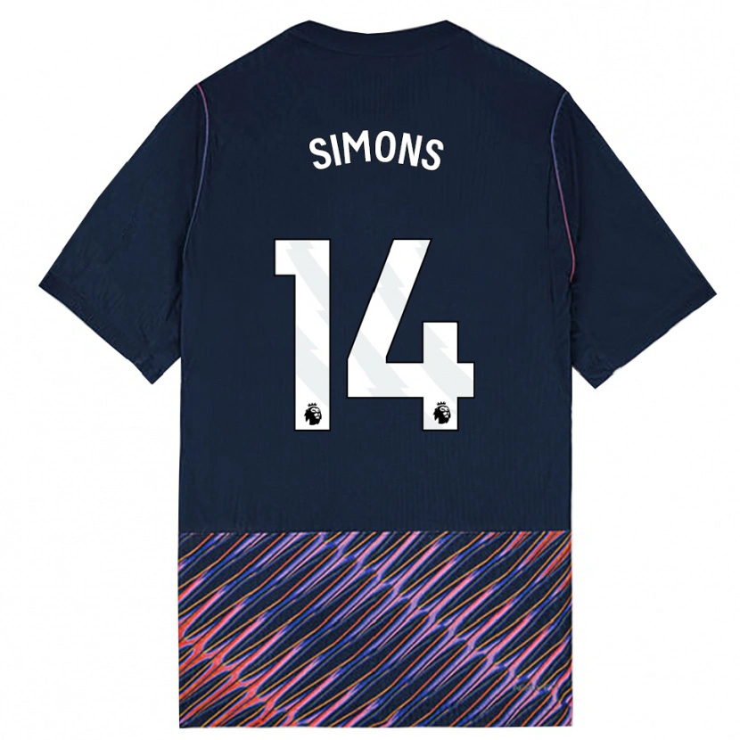 Danxen Herren Zach Simons #14 Königlich Blau Weiß Auswärtstrikot Trikot 2026/27 T-Shirt Österreich