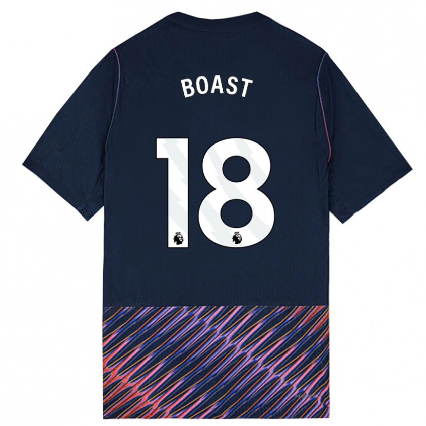 Danxen Herren Oliver Boast #18 Königlich Blau Weiß Auswärtstrikot Trikot 2026/27 T-Shirt Österreich