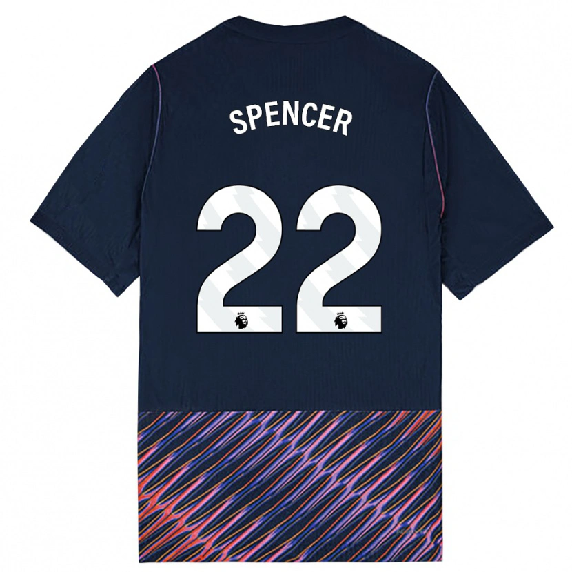 Danxen Herren Rebecca Spencer #22 Königlich Blau Weiß Auswärtstrikot Trikot 2026/27 T-Shirt Österreich