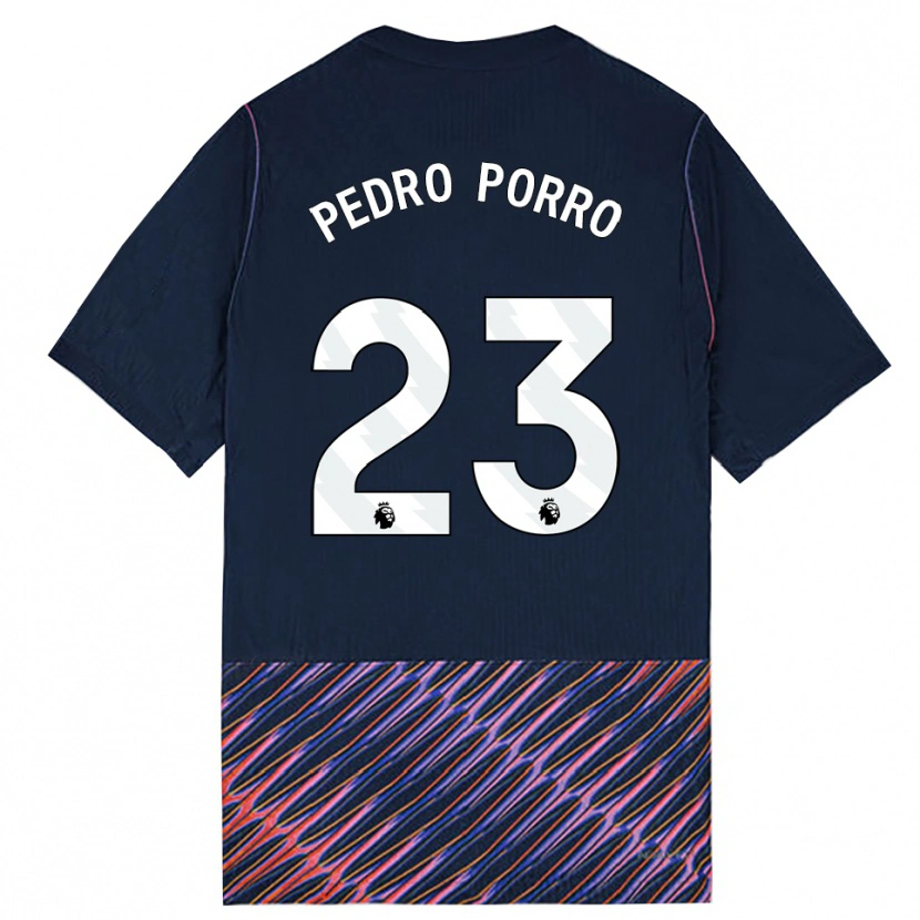 Danxen Herren Pedro Porro #23 Königlich Blau Weiß Auswärtstrikot Trikot 2026/27 T-Shirt Österreich