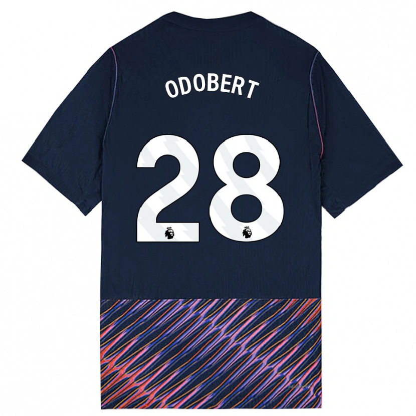 Danxen Herren Wilson Odobert #28 Königlich Blau Weiß Auswärtstrikot Trikot 2026/27 T-Shirt Österreich