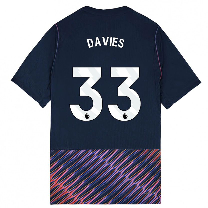 Danxen Herren Ben Davies #33 Königlich Blau Weiß Auswärtstrikot Trikot 2026/27 T-Shirt Österreich