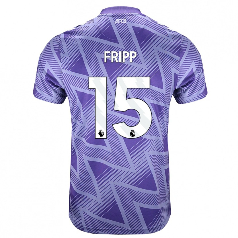 Danxen Herren Kelly Fripp #15 Blassesviolett Rot Weiß Auswärtstrikot Trikot 2026/27 T-Shirt Österreich