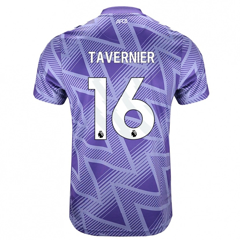 Danxen Herren Marcus Tavernier #16 Blassesviolett Rot Weiß Auswärtstrikot Trikot 2026/27 T-Shirt Österreich