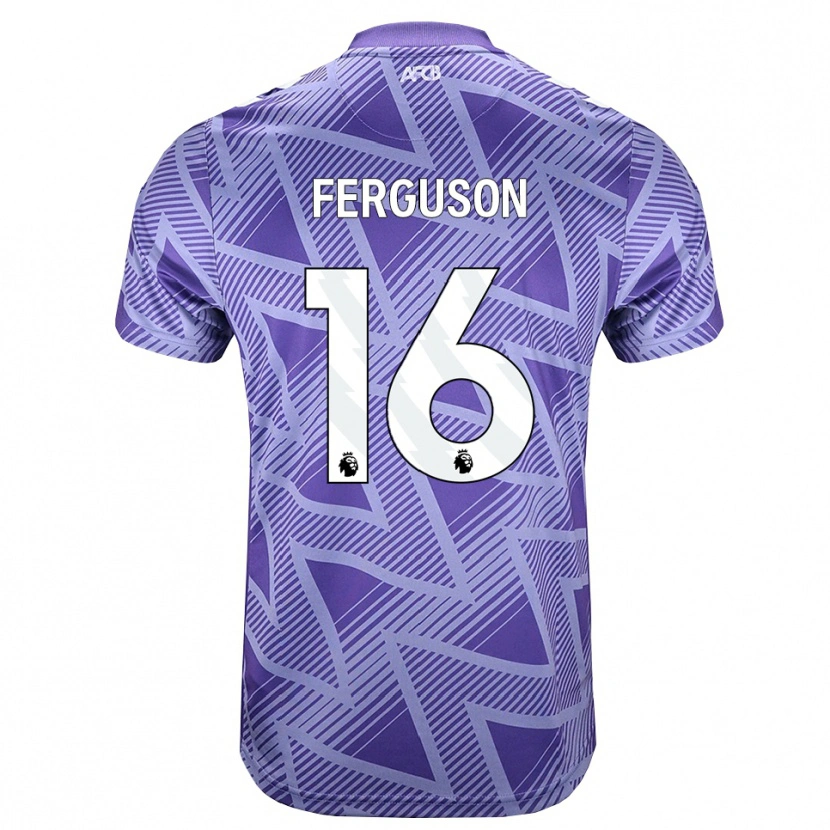 Danxen Herren Josh Ferguson #16 Blassesviolett Rot Weiß Auswärtstrikot Trikot 2026/27 T-Shirt Österreich