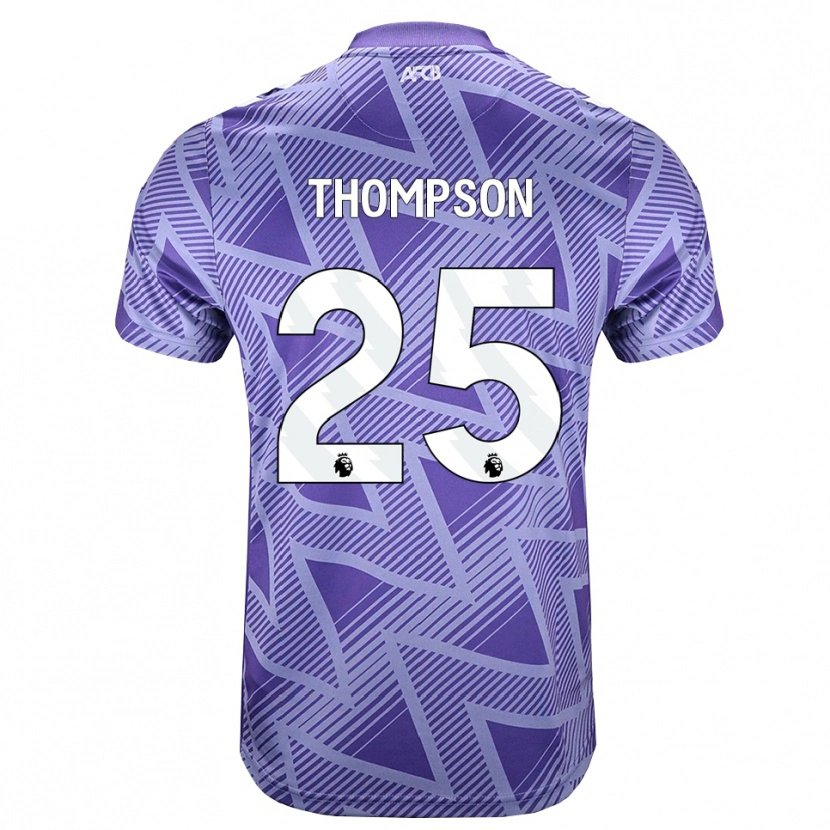 Danxen Herren Kenni Thompson #25 Blassesviolett Rot Weiß Auswärtstrikot Trikot 2026/27 T-Shirt Österreich