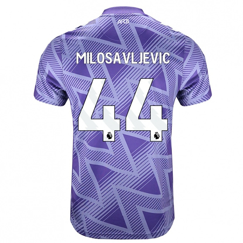 Danxen Herren Veljko Milosavljevic #44 Blassesviolett Rot Weiß Auswärtstrikot Trikot 2026/27 T-Shirt Österreich