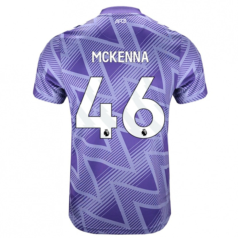 Danxen Herren Callan Mckenna #46 Blassesviolett Rot Weiß Auswärtstrikot Trikot 2026/27 T-Shirt Österreich