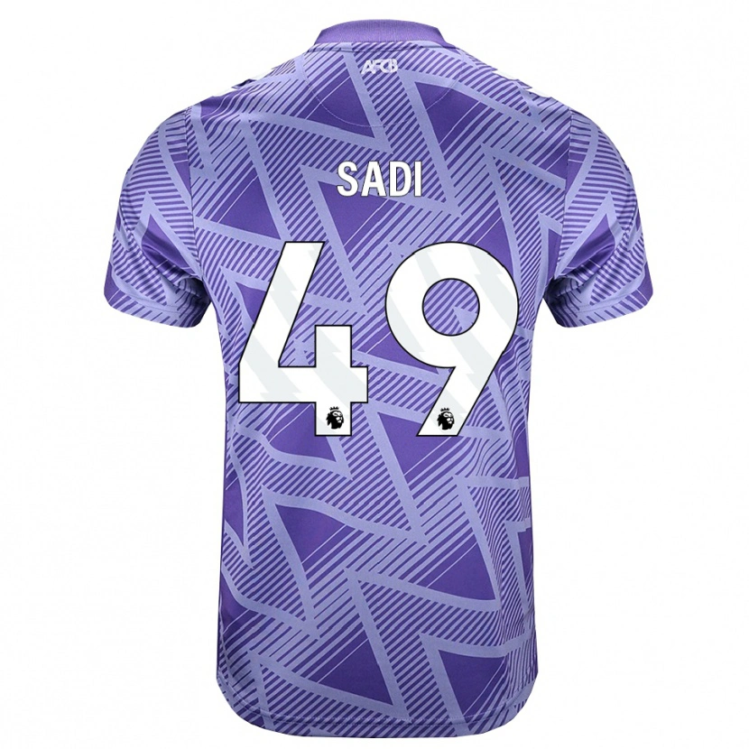 Danxen Herren Dominic Sadi #49 Blassesviolett Rot Weiß Auswärtstrikot Trikot 2026/27 T-Shirt Österreich