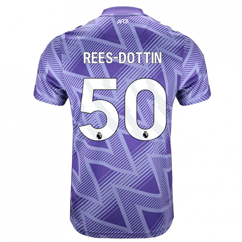 Danxen Herren Remy Rees-Dottin #50 Blassesviolett Rot Weiß Auswärtstrikot Trikot 2026/27 T-Shirt Österreich