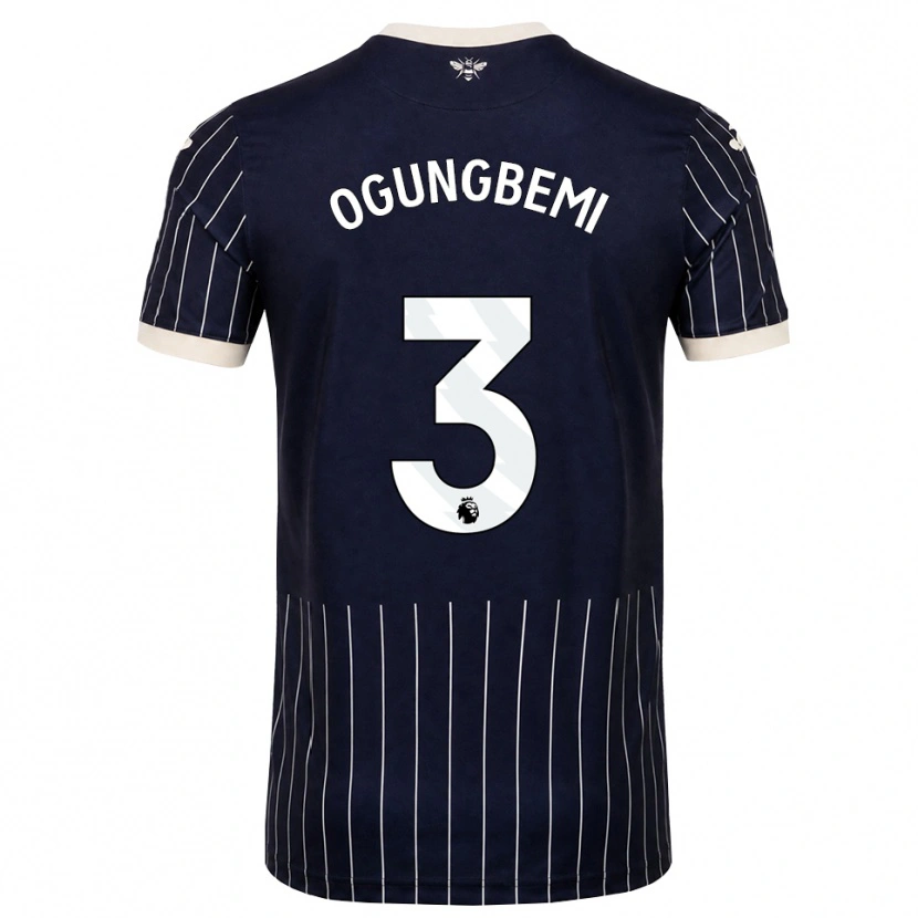 Danxen Herren Nathaniel Ogungbemi #3 Schwarz Weiß Auswärtstrikot Trikot 2026/27 T-Shirt Österreich
