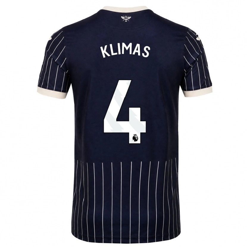 Danxen Herren Matas Klimas #4 Schwarz Weiß Auswärtstrikot Trikot 2026/27 T-Shirt Österreich