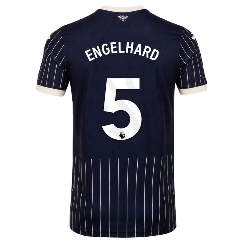 Danxen Herren Carolin Engelhard #5 Schwarz Weiß Auswärtstrikot Trikot 2026/27 T-Shirt Österreich
