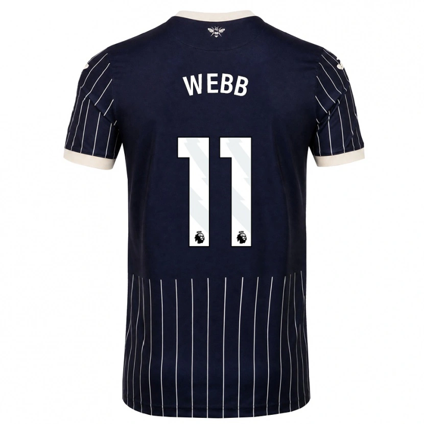 Danxen Herren Chloe Webb #11 Schwarz Weiß Auswärtstrikot Trikot 2026/27 T-Shirt Österreich
