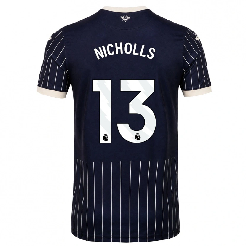 Danxen Herren Layton Nicholls #13 Schwarz Weiß Auswärtstrikot Trikot 2026/27 T-Shirt Österreich