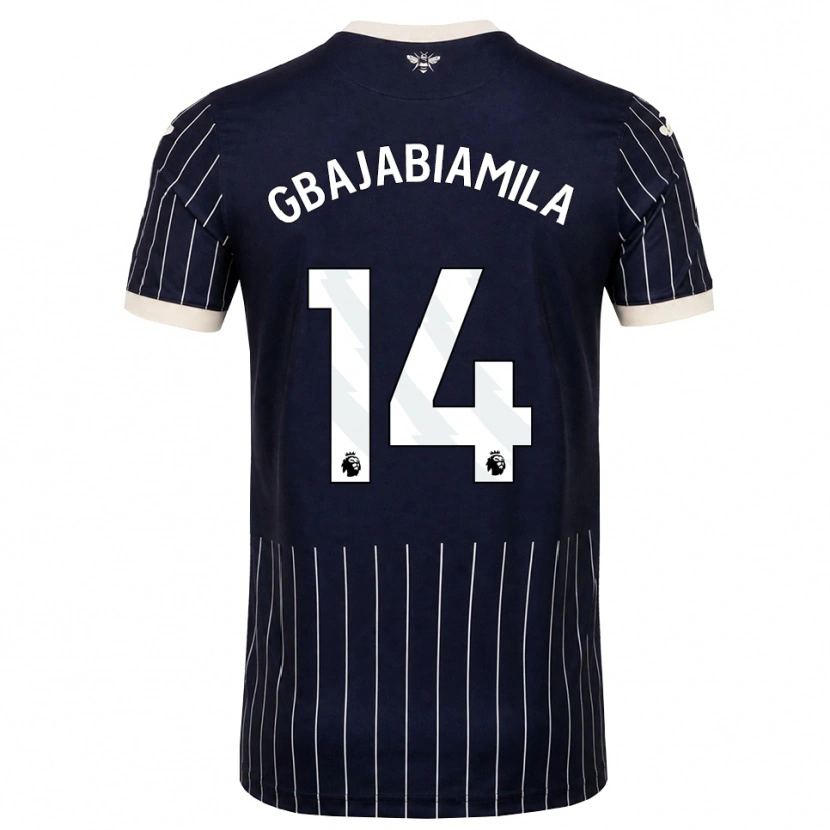 Danxen Herren Habeebat Gbajabiamila #14 Schwarz Weiß Auswärtstrikot Trikot 2026/27 T-Shirt Österreich