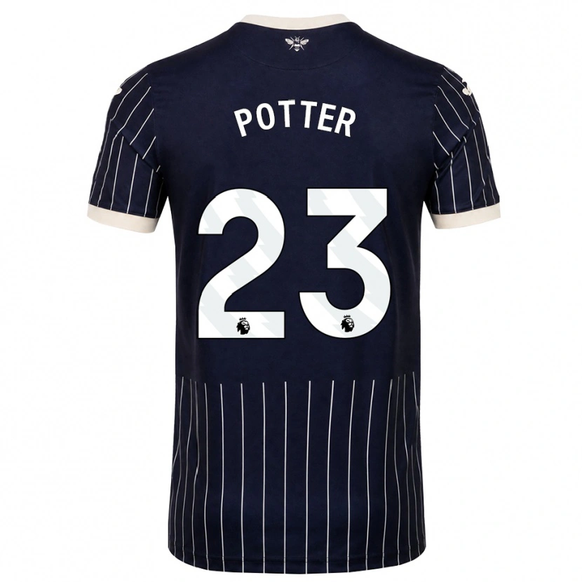 Danxen Herren Lucy Potter #23 Schwarz Weiß Auswärtstrikot Trikot 2026/27 T-Shirt Österreich