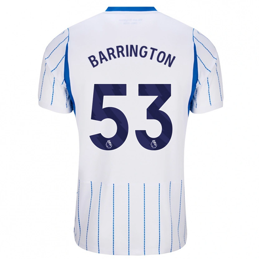 Danxen Herren Luca Barrington #53 Himmelblau Weiß Auswärtstrikot Trikot 2026/27 T-Shirt Österreich