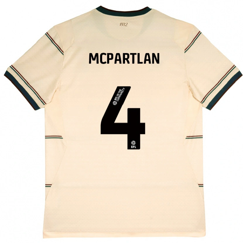 Danxen Herren Brenna Mcpartlan #4 Beige Burgund Auswärtstrikot Trikot 2026/27 T-Shirt Österreich