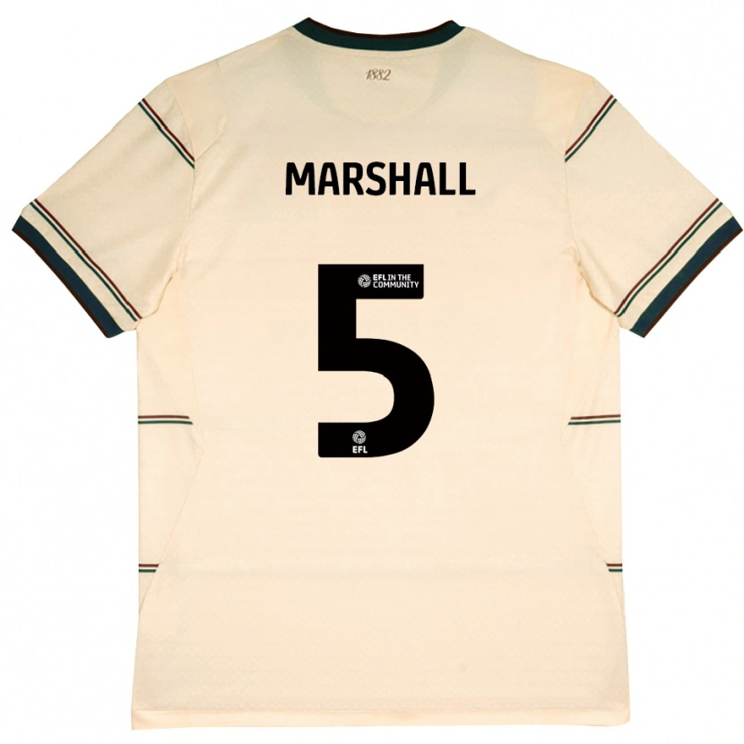 Danxen Herren Georgia Marshall #5 Beige Burgund Auswärtstrikot Trikot 2026/27 T-Shirt Österreich