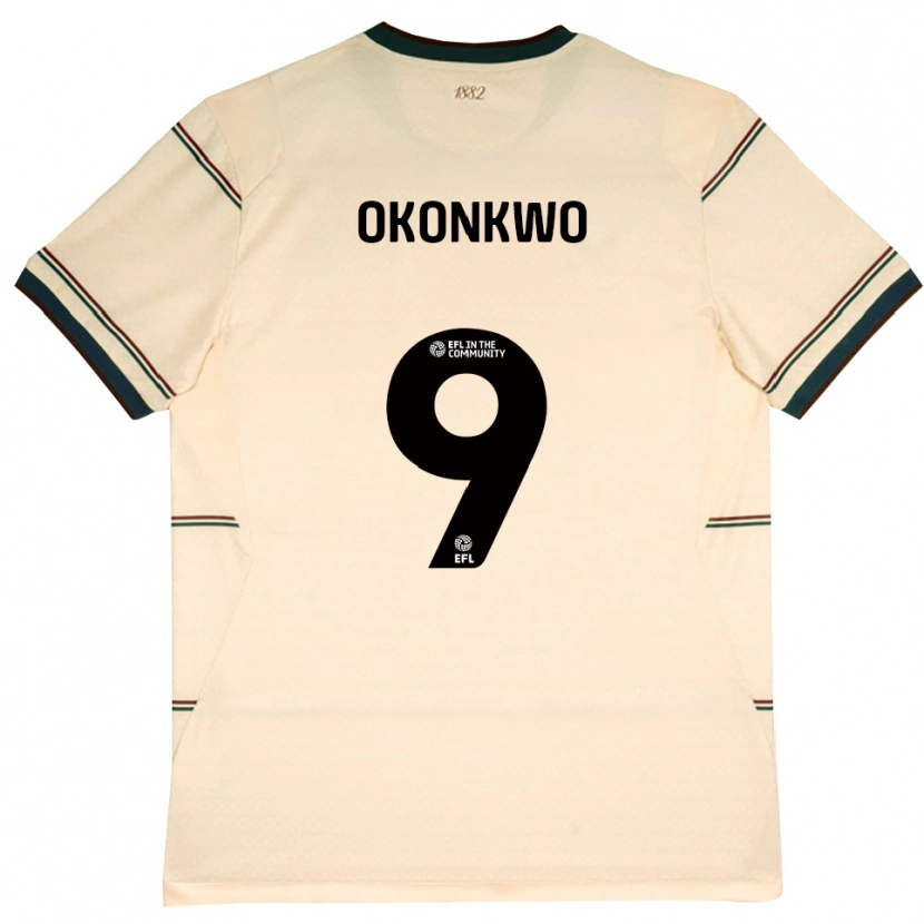 Danxen Herren Destiny Okonkwo #9 Beige Burgund Auswärtstrikot Trikot 2026/27 T-Shirt Österreich