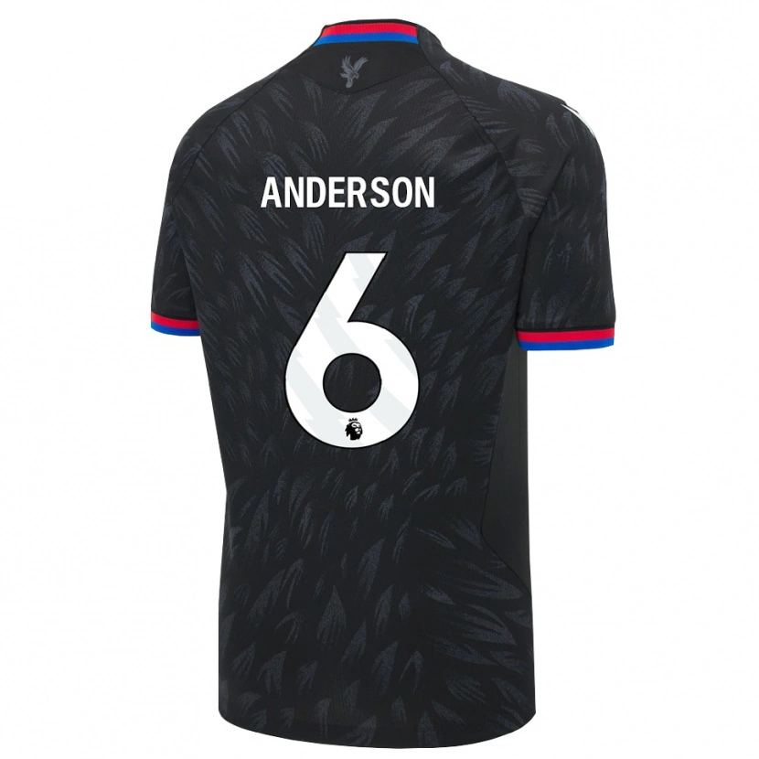 Danxen Herren Raihaan Anderson #6 Schwarz Blau Rot Auswärtstrikot Trikot 2026/27 T-Shirt Österreich