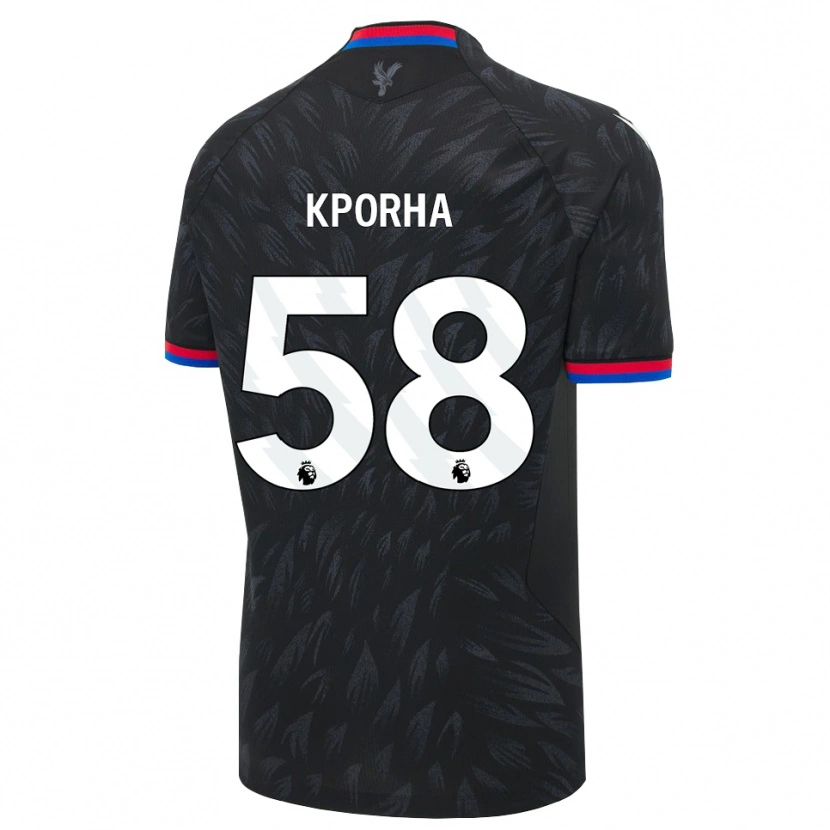 Danxen Herren Caleb Kporha #58 Schwarz Blau Rot Auswärtstrikot Trikot 2026/27 T-Shirt Österreich