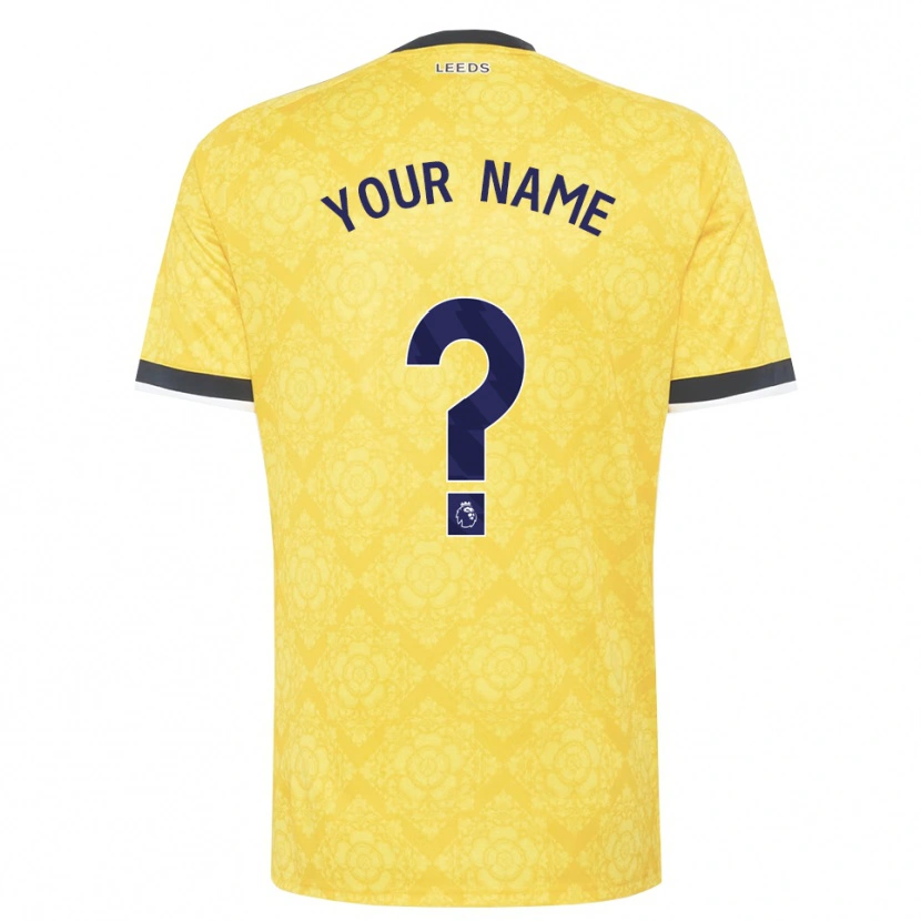 Danxen Herren Ihren Namen #0 Gelb Weiß Schwarz Auswärtstrikot Trikot 2026/27 T-Shirt Österreich