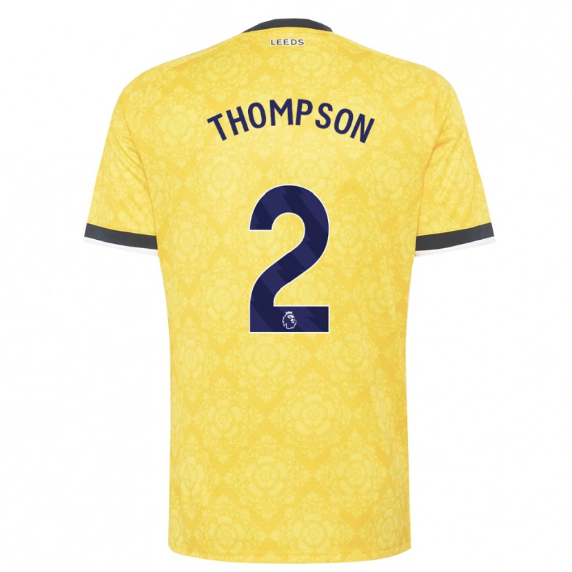 Danxen Herren Aiden Thompson #2 Gelb Weiß Schwarz Auswärtstrikot Trikot 2026/27 T-Shirt Österreich
