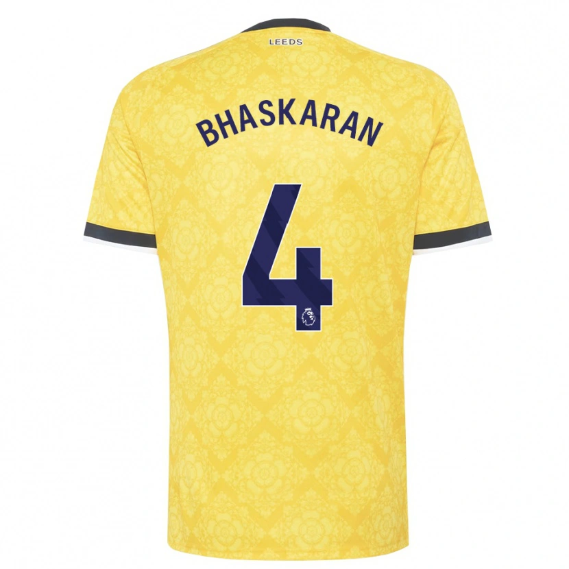 Danxen Herren Joe Bhaskaran #4 Gelb Weiß Schwarz Auswärtstrikot Trikot 2026/27 T-Shirt Österreich