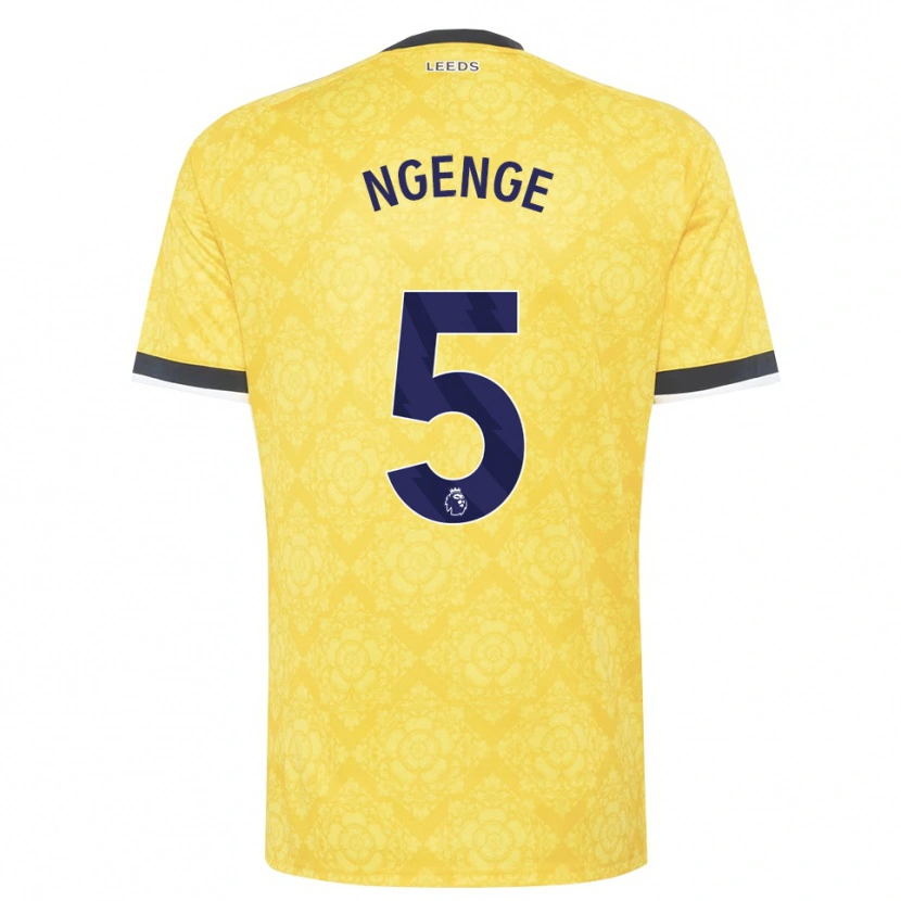 Danxen Herren Leonard Ngenge #5 Gelb Weiß Schwarz Auswärtstrikot Trikot 2026/27 T-Shirt Österreich